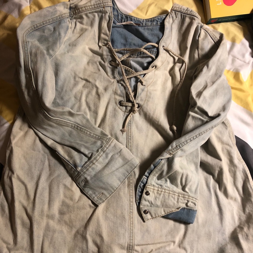 Blue jean shirt/dress